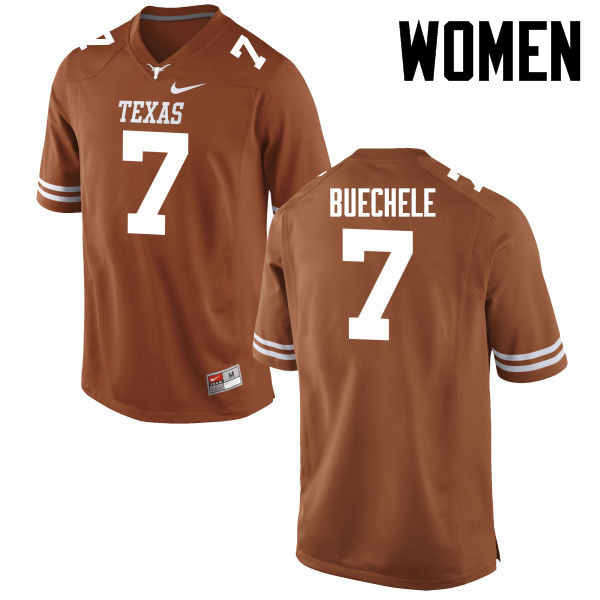 Women #7 Shane Buechele Texas Longhorns College Football Jerseys-Tex Orange